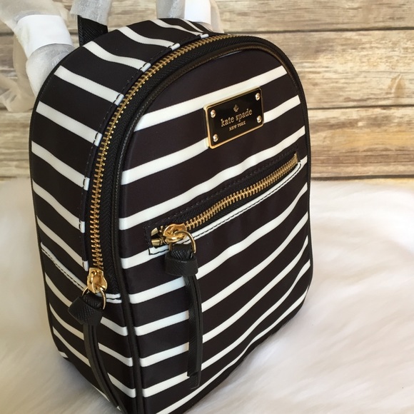 Kate spade mini Bradley Wilson stripe backpack bag - Picture 3 of 8